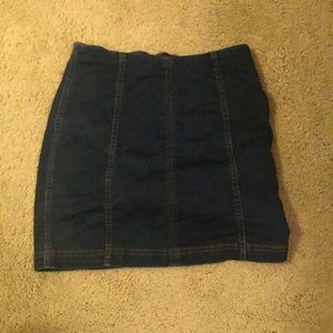 Free people mini skirt denim